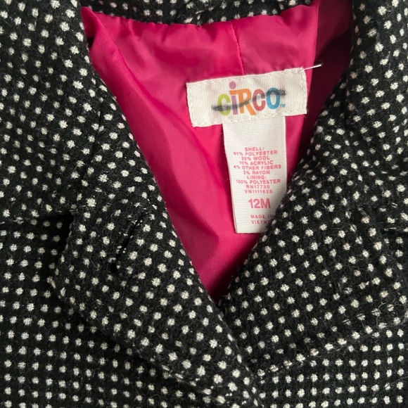 Circo Girls Mini Dot Print Coat Size 12 Months - Picture 2 of 4